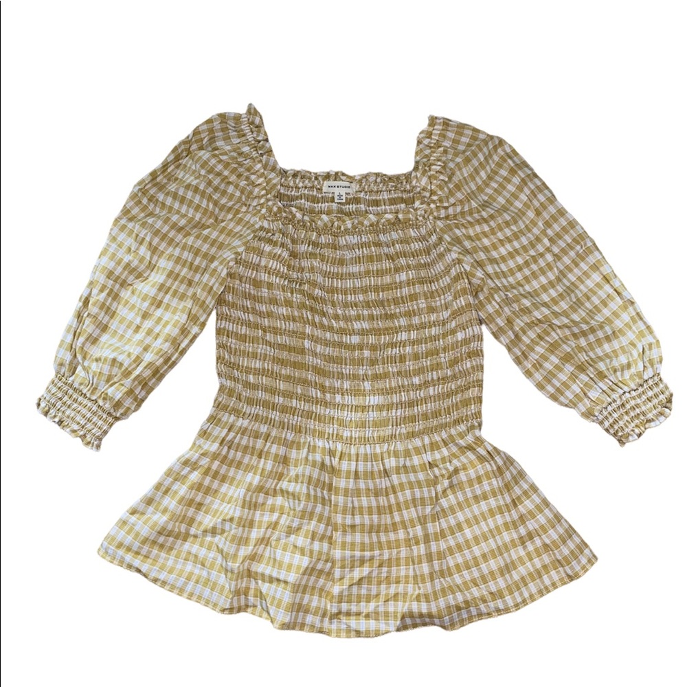 Summer elbow sleeve Flowy top